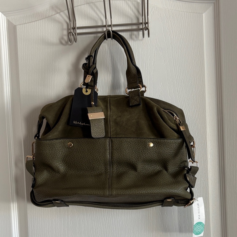 Olive Green Women's Satchel Handbag Moda Luxe